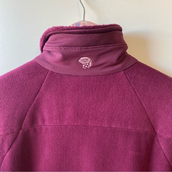 MOUNTAIN HARDWEAR Fuchsia Thicn Fleece Zip Jacket! Women’s Medium - Picture 9 of 9